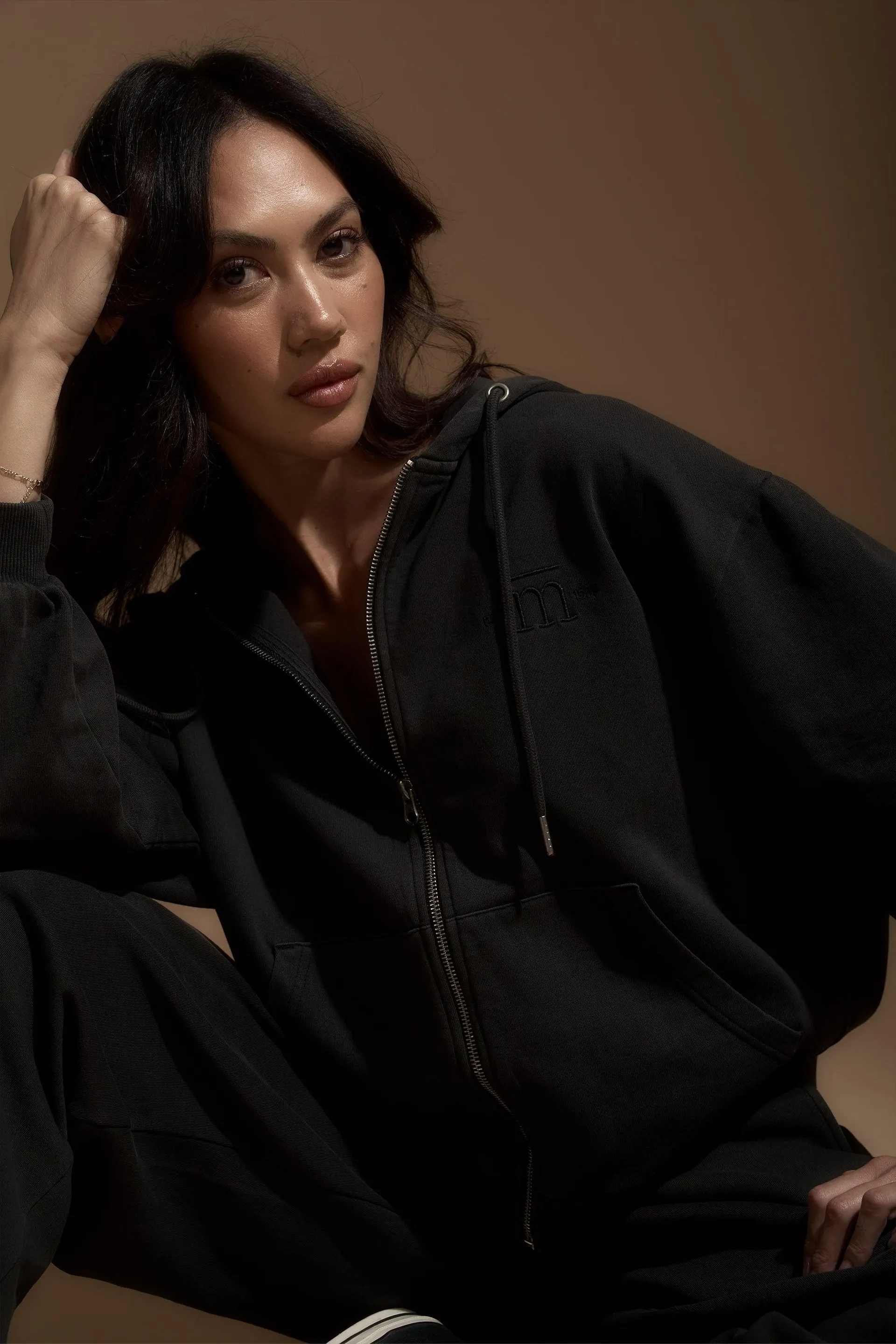 Elementary Social Club Zip Front Hoodie