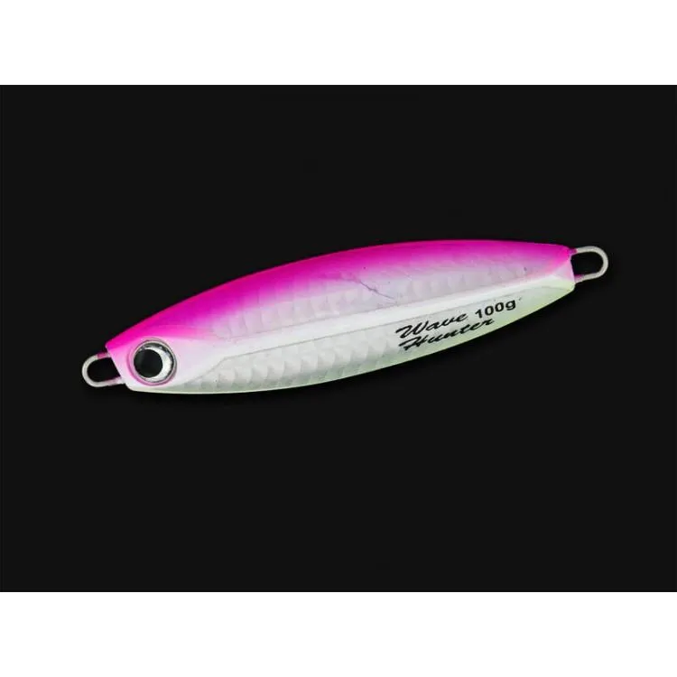 100g Wave Hunter Fishing Jig Metal Lure 85mm - PINK