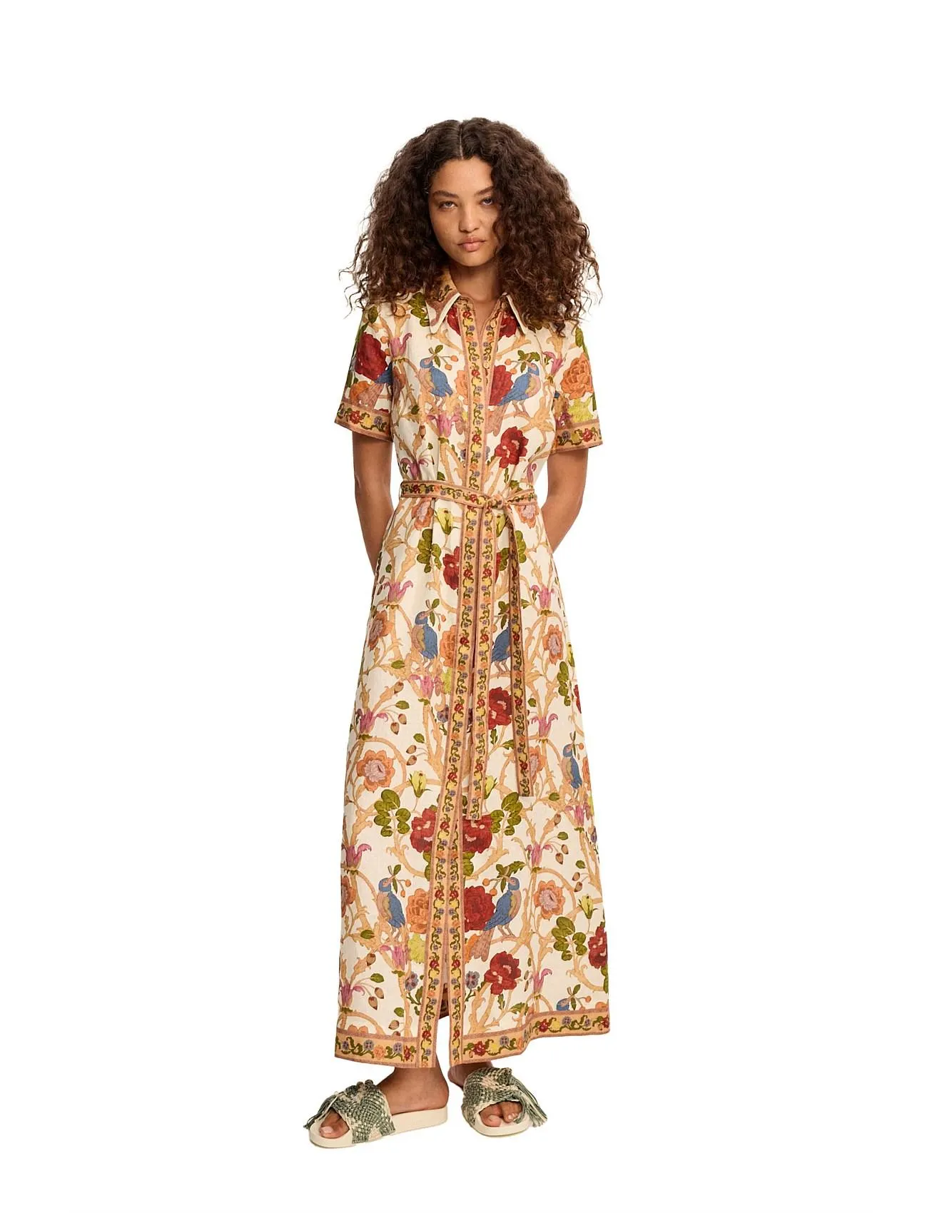 NISSA LINEN SHIRTDRESS EXCLUSIVE