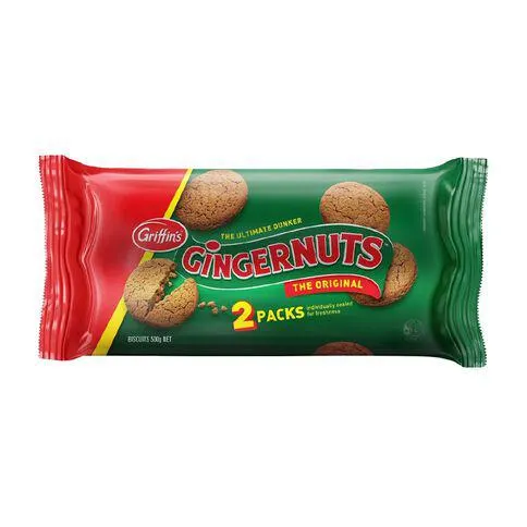 Griffin's Gingernuts Biscuits 2 Pack 500g