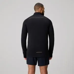 MENS TEMPO+ QUARTER-ZIP TRAINING TOP BLACK