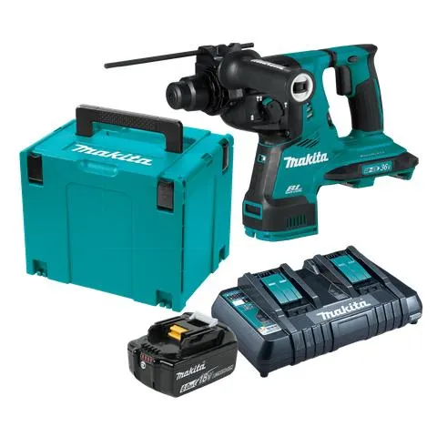 Makita LXT Cordless Rotary Hammer Drill SDS+ 28mm 36v 6Ah