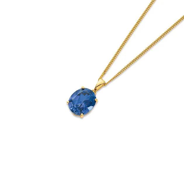 9ct Created Sapphire Pendant
