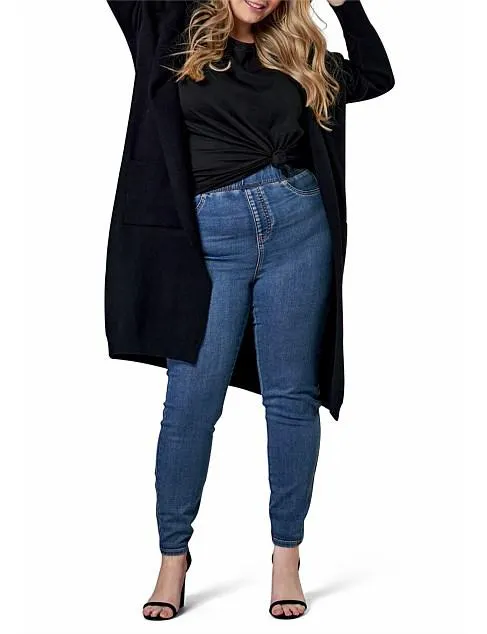 INDIGO TONIC - HATTIE HOODED LONGLINE CARDI