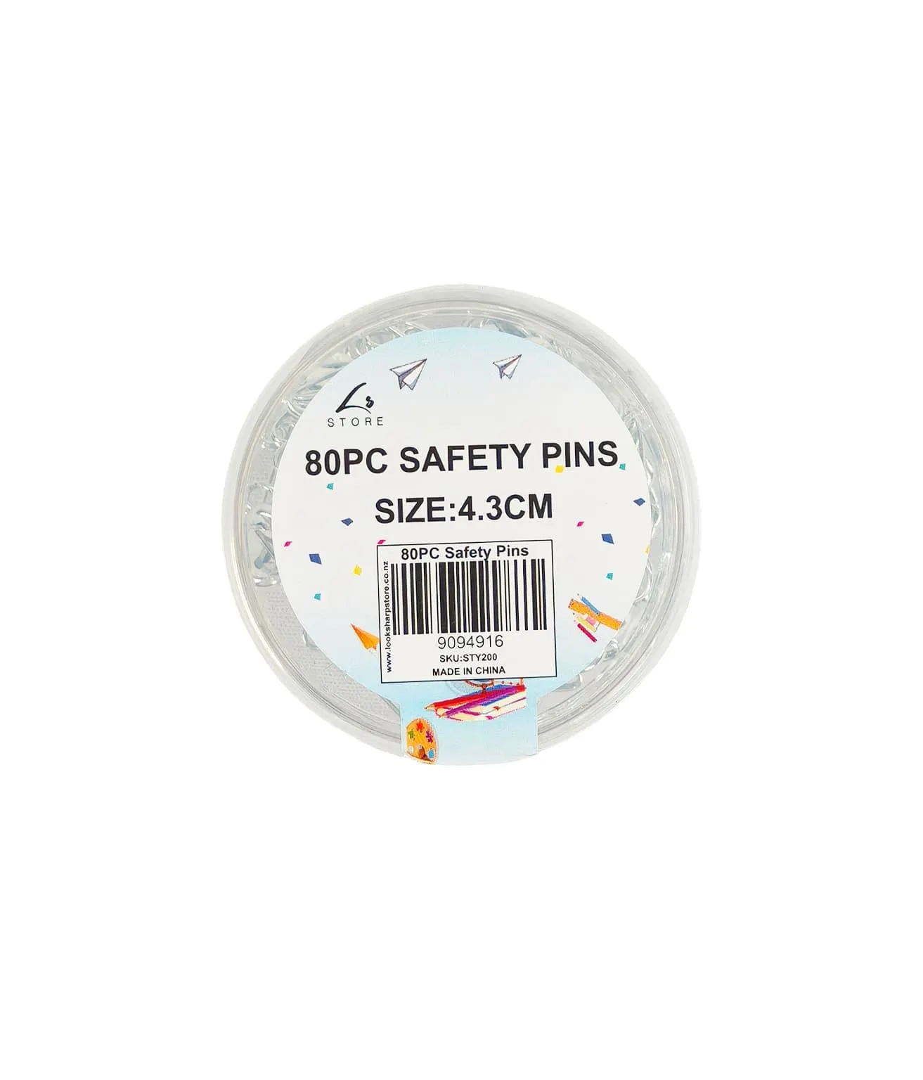Safety Pins 80pc 4.3cm