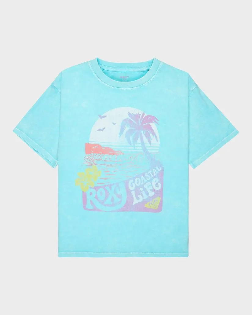 GIRLS 4-16 EVEOVERSIZE WASHED T-SHIRT