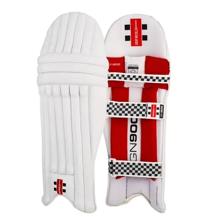 Gray Nicolls GN 900 Leg Guards Right Hand Red/White