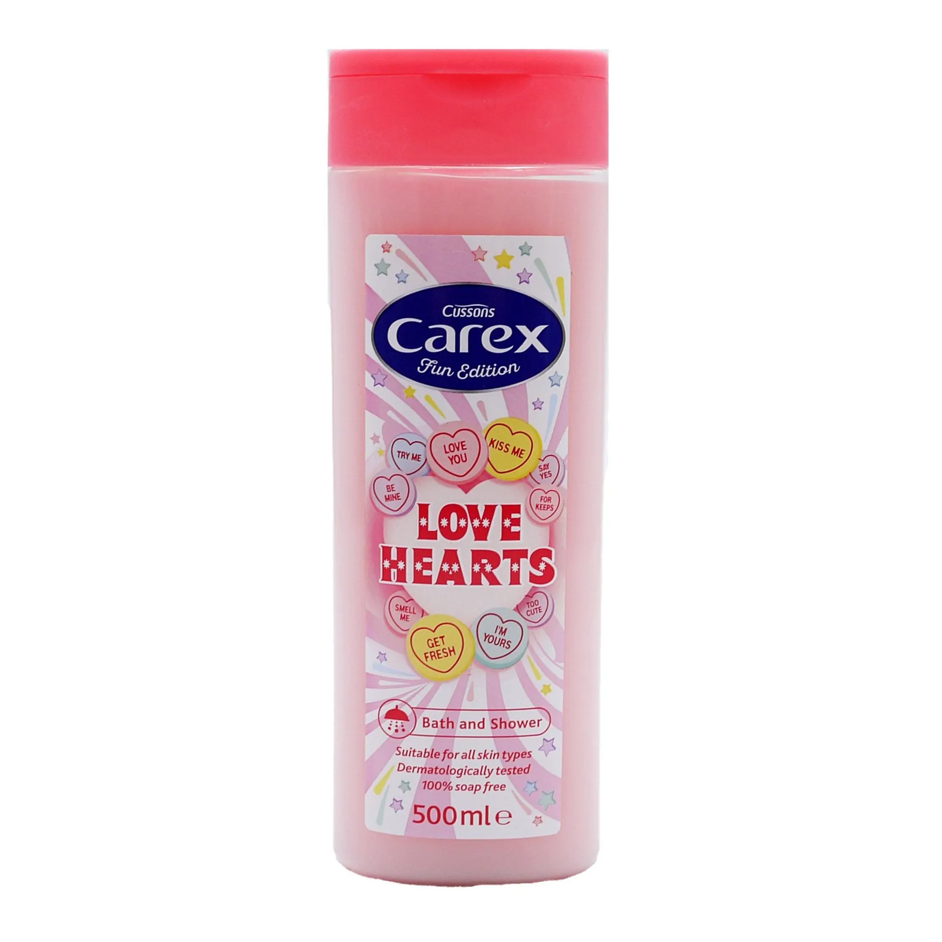 Carex Shower Cream Love Hearts 500ml