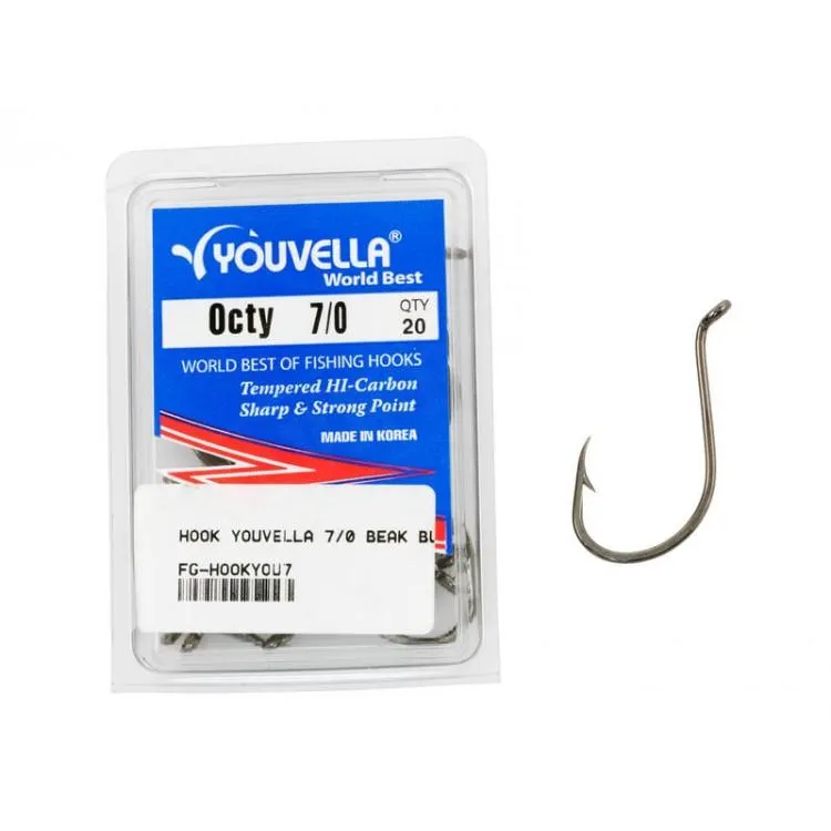 Octy Fishing Hooks Size 7/0 20Pcs