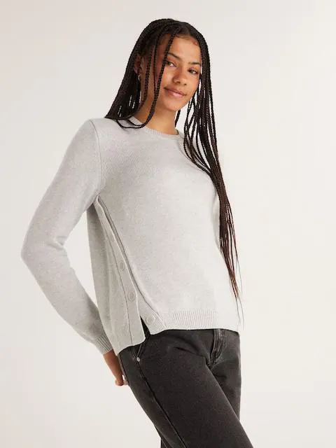 Athens Side Button Knit