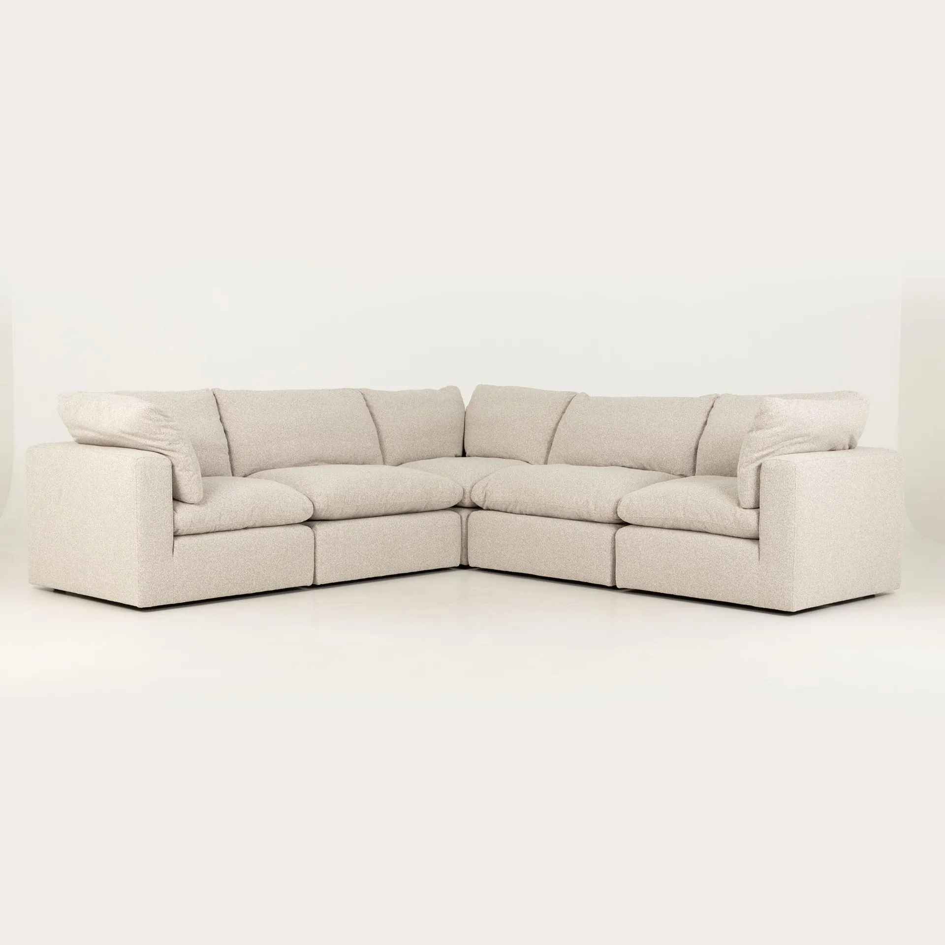 Mallory 5 Seater Corner Modular Sofa, Grey