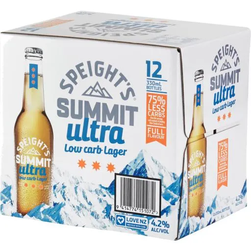 Speights Summit Ultra Bottles 330ml 12 Pack