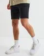 Skinny Fit Jean Shorts in Solid Black