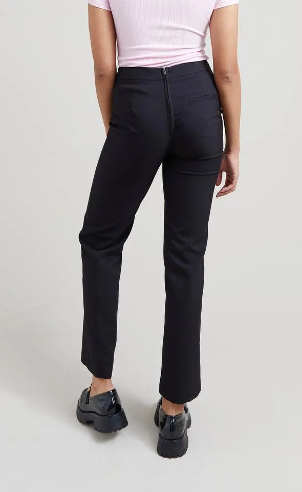 Wide Leg Grown On Waist Pants