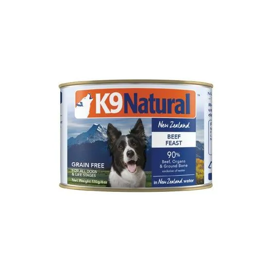 K9 Natural Beef Canned Dog Food 170g