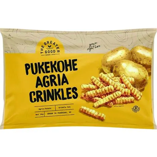 The Greater Good Fries Pukekohe Agria Crinkles Gluten Free