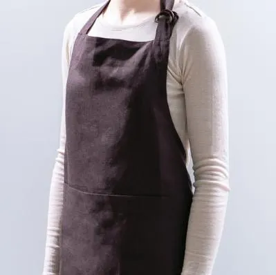 Linen apron mulberry