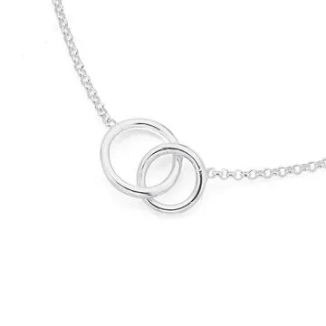Sterling Silver Circles Necklet