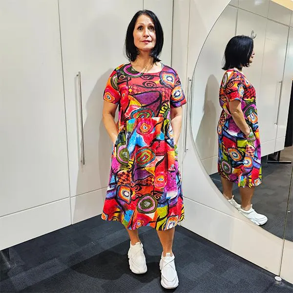 Linda Dress Abstract