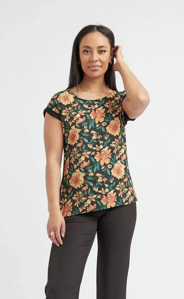 Jersey Back Floral Top