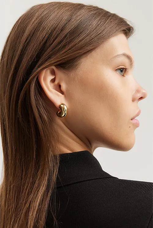 Large Round Hoop Earring