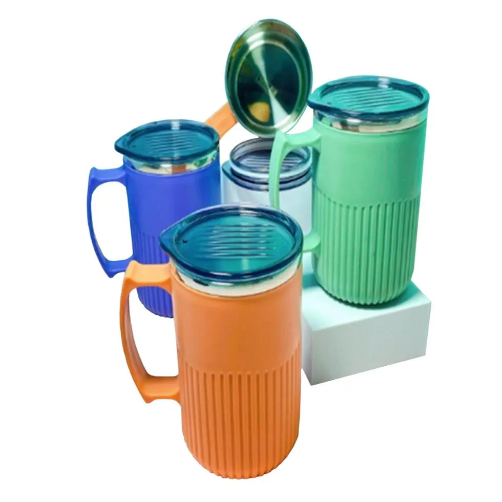 Drink bottle with handle & lid 550ml