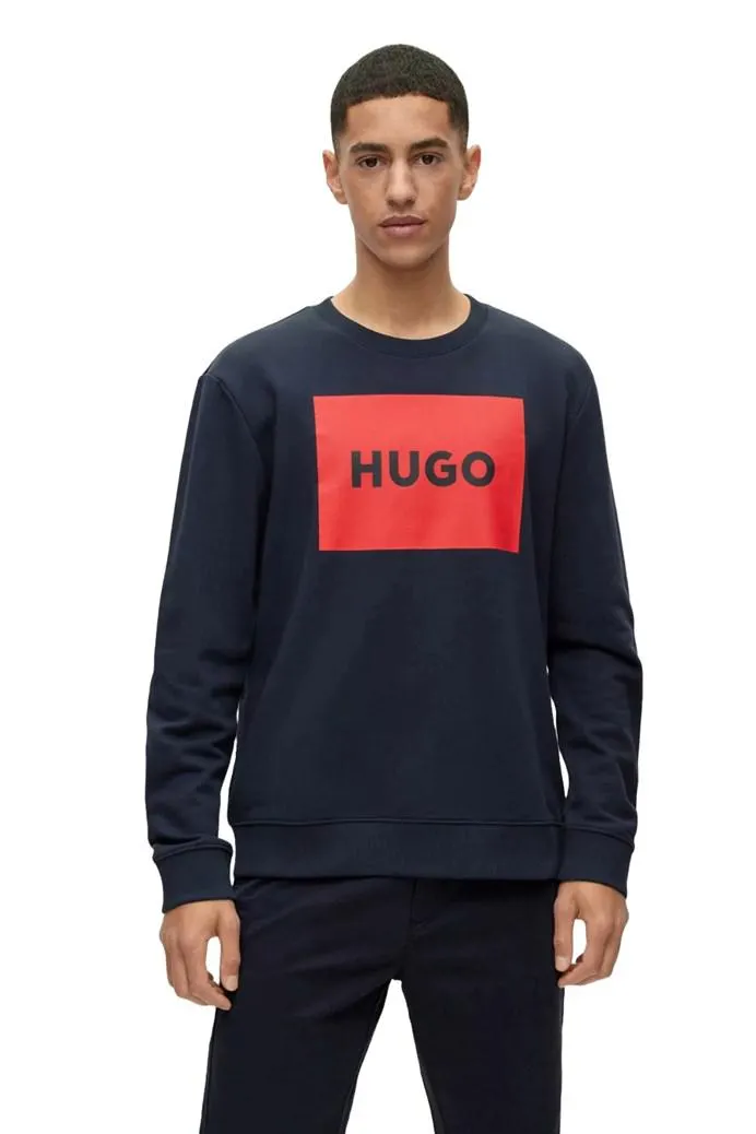 Cotton-Terry Logo Print Sweater