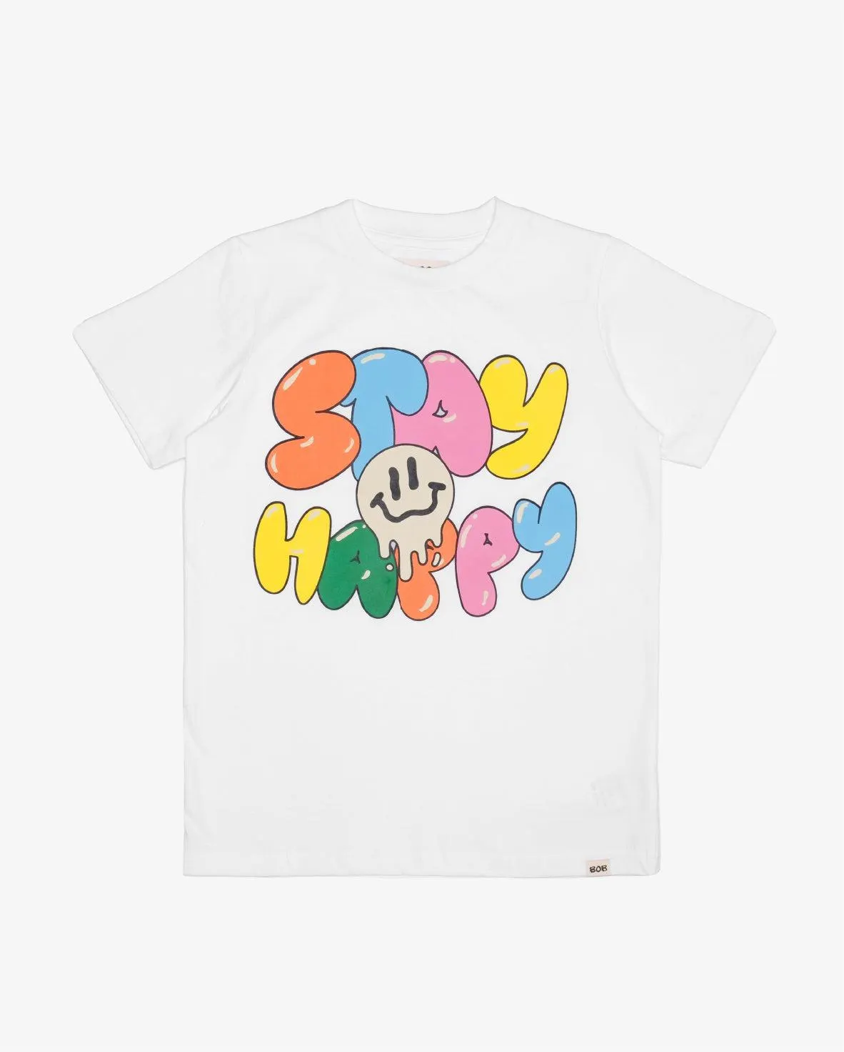 BAND OF BOYS Tee Stay Happy - White