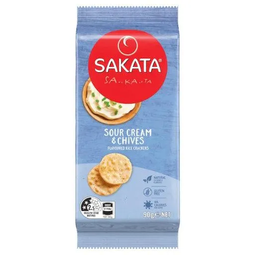 SAKATA SOUR CREAM & CHIVES 90G