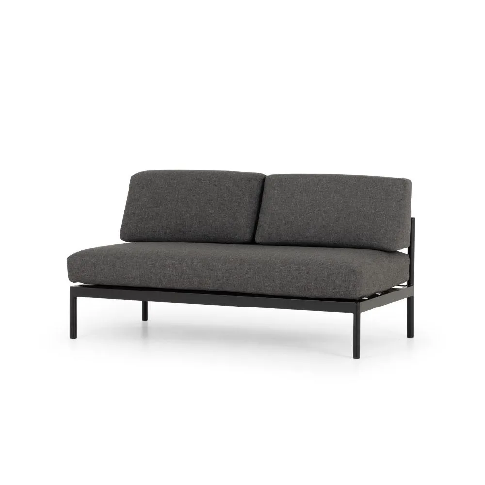 Cayman 6 Piece Outdoor Lounge Set with Coffee Table, Black