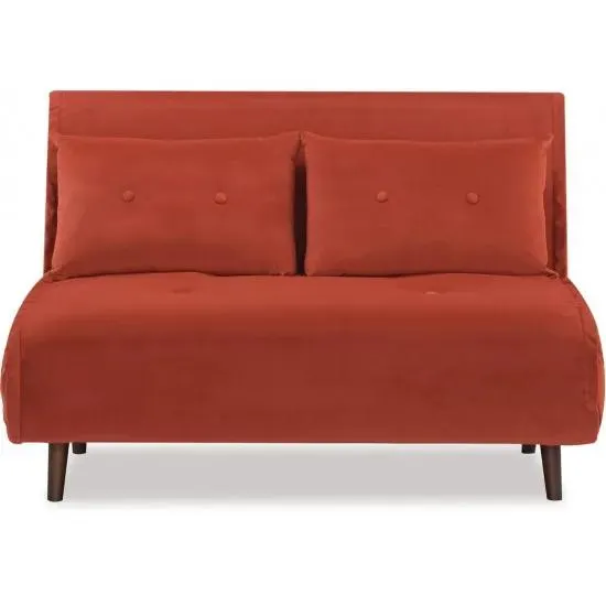 Haru 2-Seat Sofa Bed Flame Orange