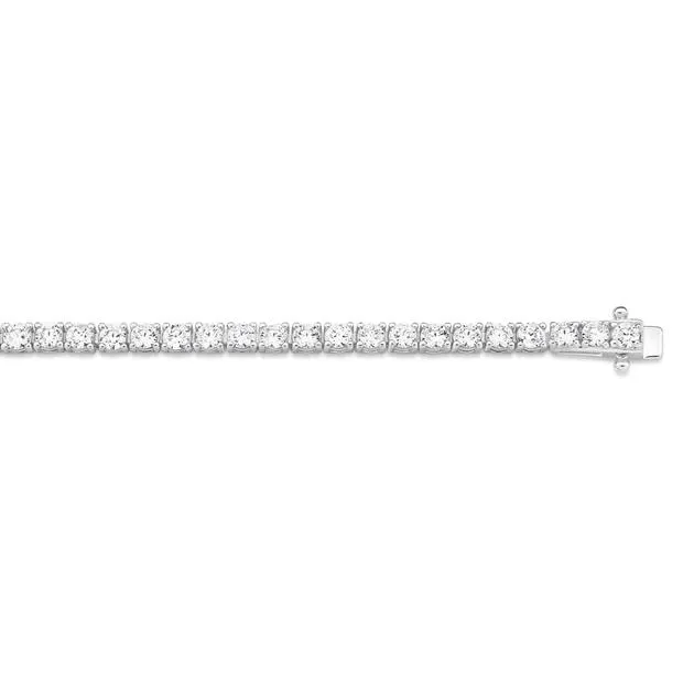Silver 18cm Tennis Bracelet