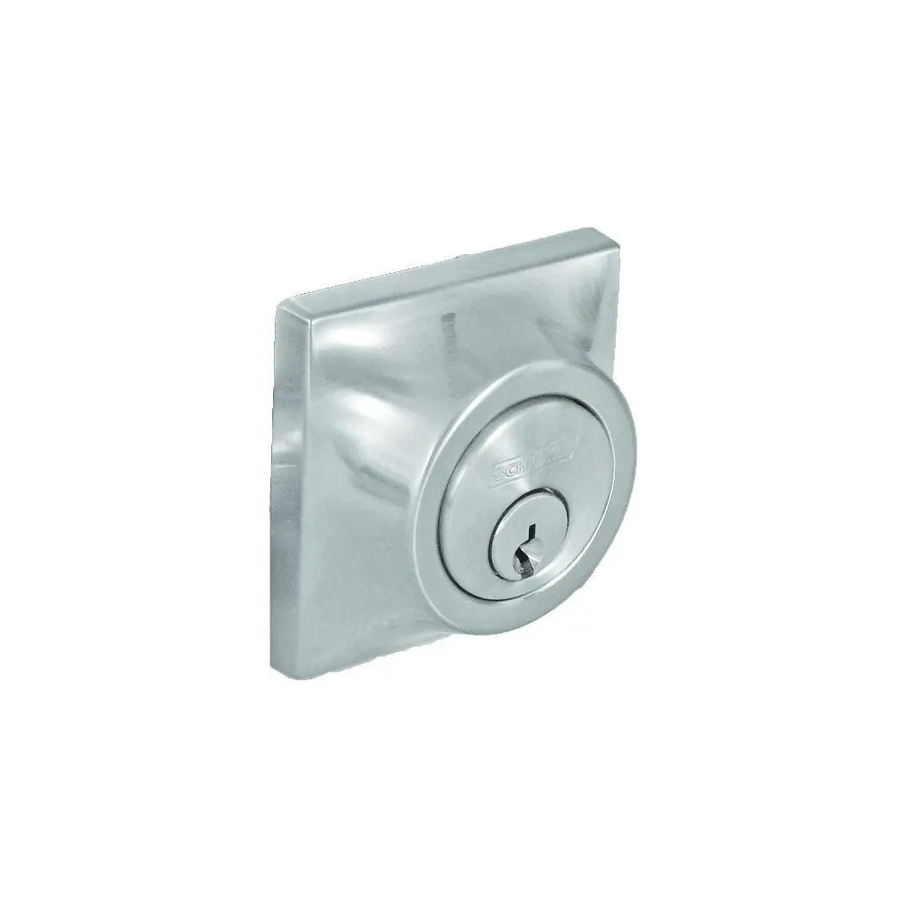 SCHLAGE BOSTON SQ SCP DBL CYL DEADBOLT