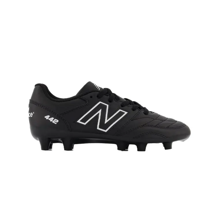 New Balance Youth 442 v2 Academy Firm Ground Boots Black/White