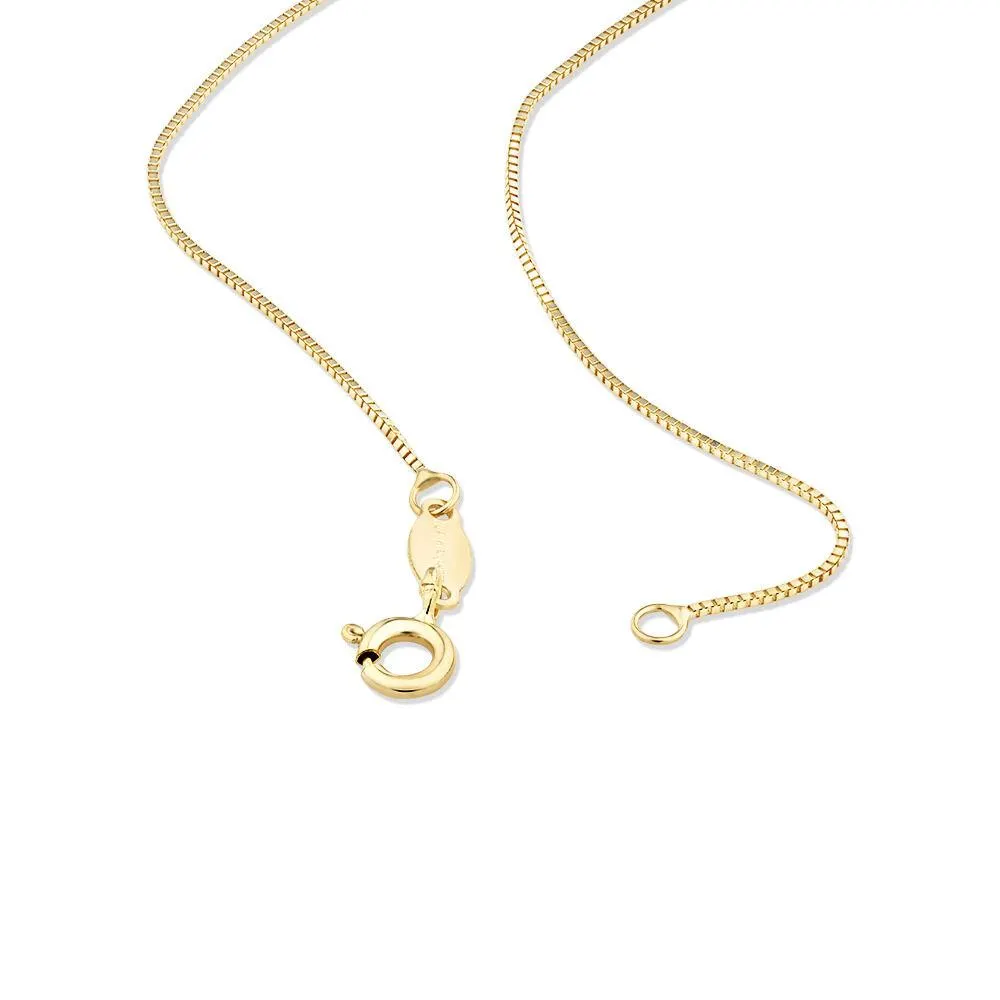 45cm (18") Box Chain in 10kt Yellow Gold