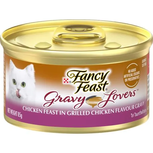 Fancy Feast Cat Food Gravy Lovers Chicken Feast In Grilled Chicken Flavour in Gravy