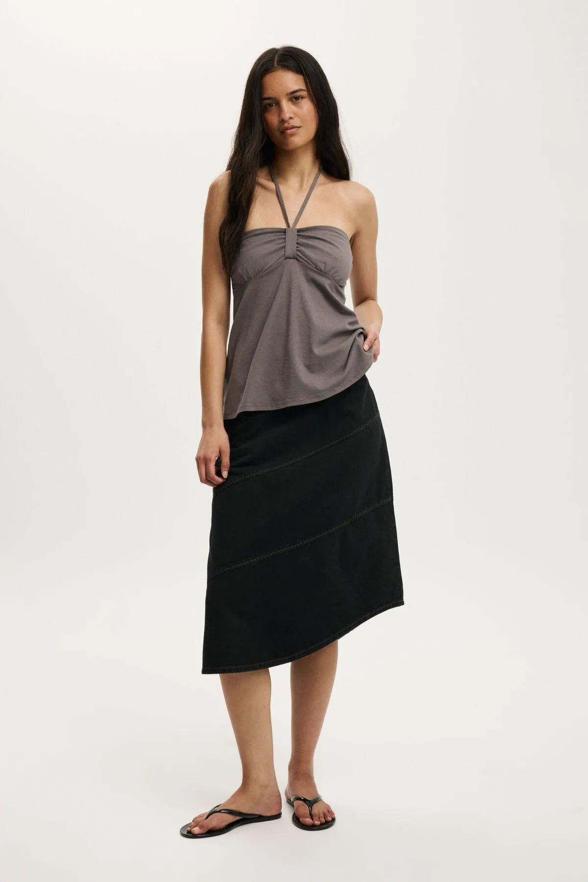 Marli Denim Midi Skirt