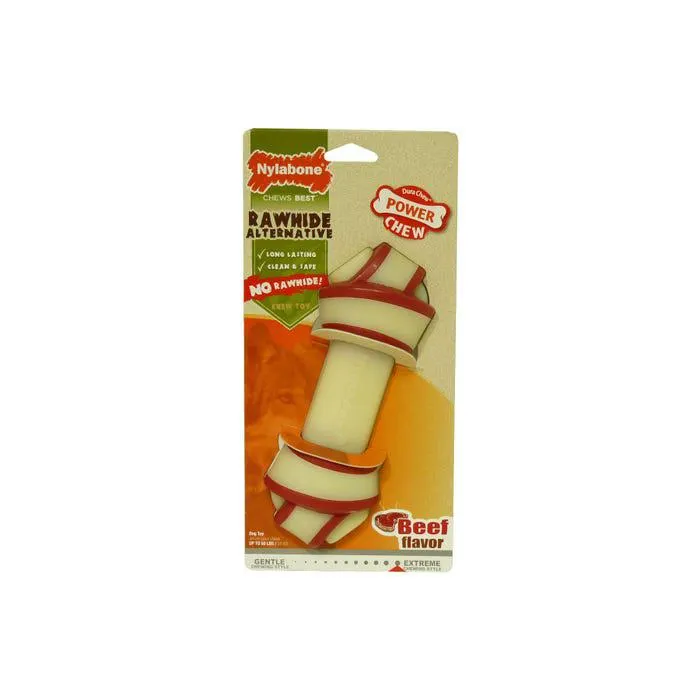 Nylabone Rawhide Alternative Beef Flavour Knot Bone Giant