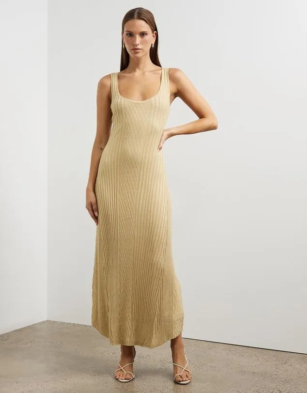 Soli Metallic Maxi Dress