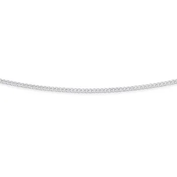 Sterling Silver 50cm Diamond Cut Curb Chain