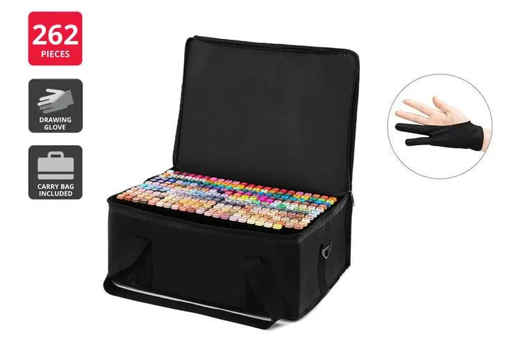 262-Piece Colour Marker Set (Black)