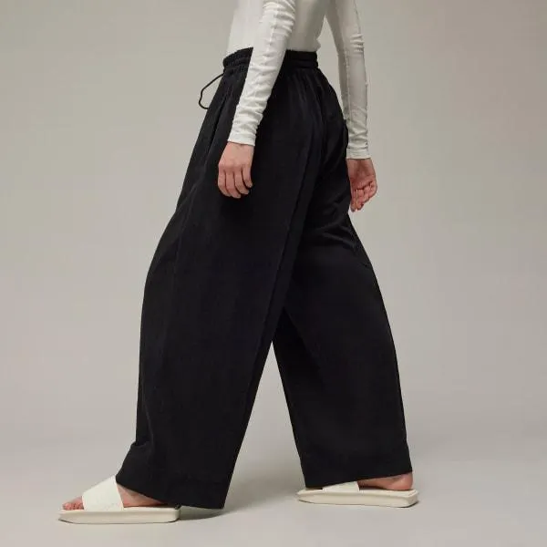 Y-3 Crinkle Twill Wide Leg Pants