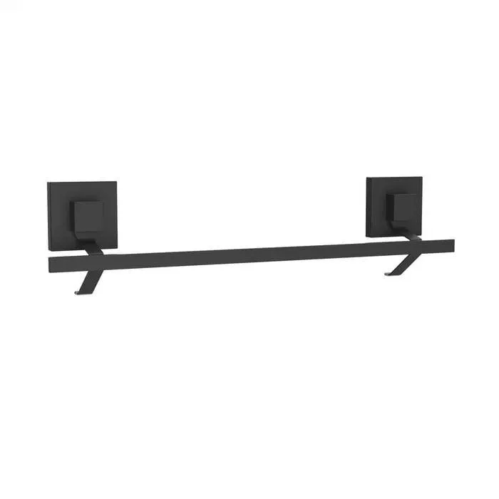 Fusion-Loc 40cm Matte Black Suction Towel Rail