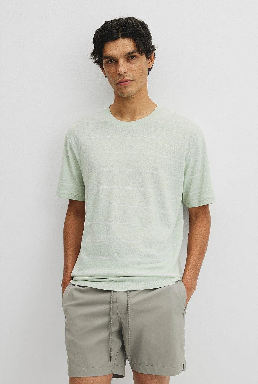 Hemp Slub StripeT-Shirt