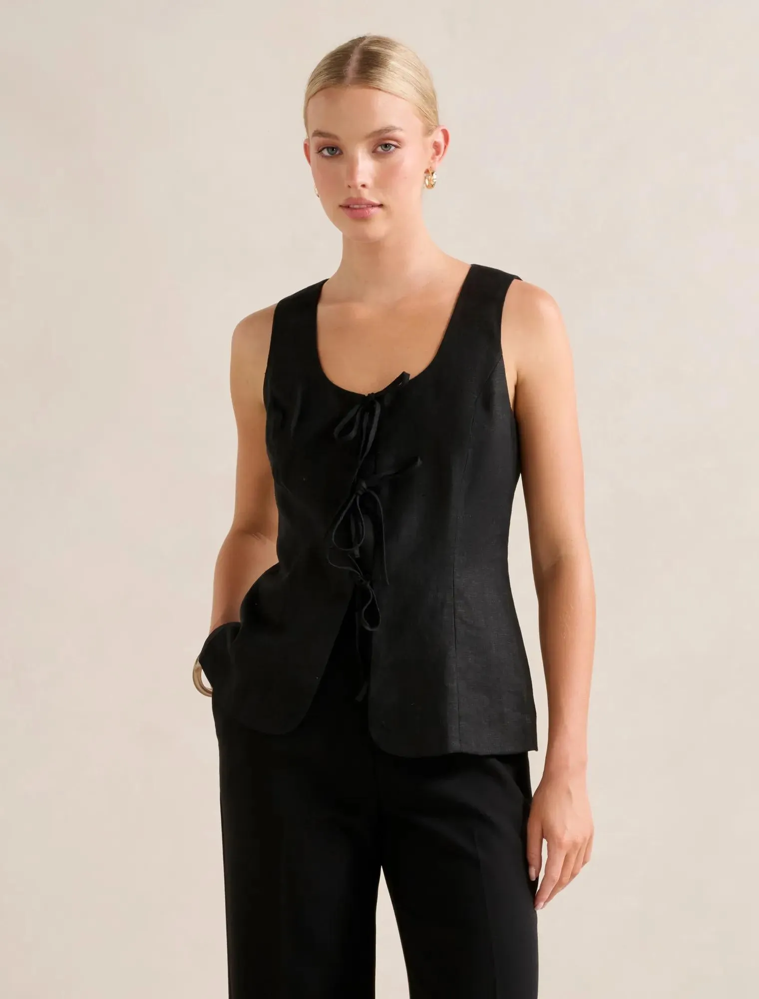 Tia Tie Front Waistcoat