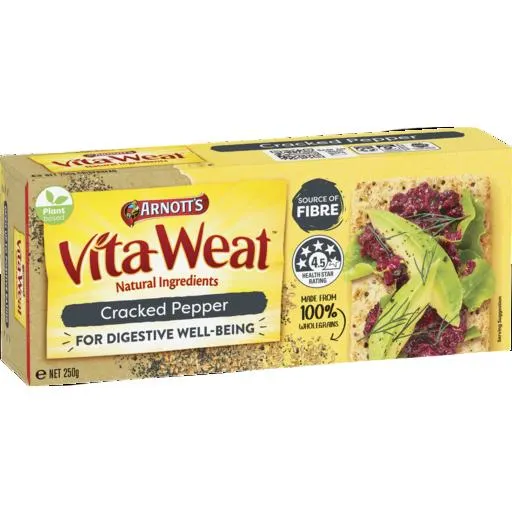 ARNOTTS VITA WEAT CRACKED PEPPER 250G