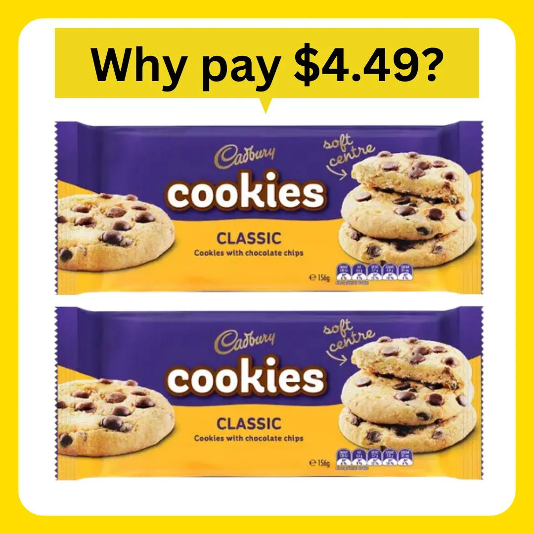 Cadbury Cookies Soft Choc Chip 156g