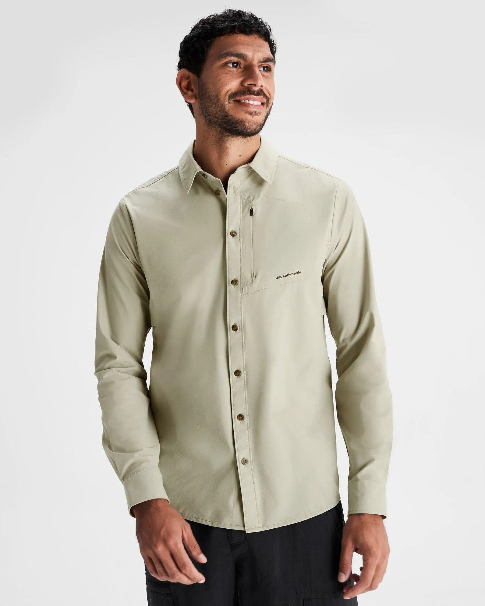 Men's Sun Breaker Long Sleeve Shirt - Light Beech