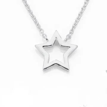Sterling Silver Star Necklet