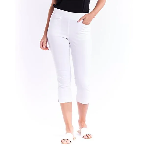Crop Bengaline Pants White